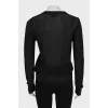 Mesh sweater with a tapered cut