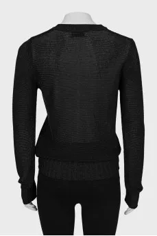Mesh sweater with a tapered cut