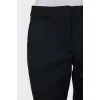 Mid rise trousers