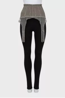 Gray Basque with Rhinestones