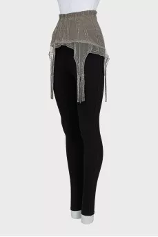 Gray Basque with Rhinestones