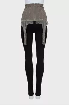 Gray Basque with Rhinestones