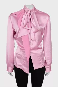 Fitted blouse in pink
