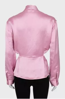 Fitted blouse in pink