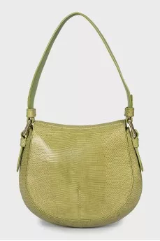 Bag with animalistic embossed leather