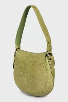 Bag with animalistic embossed leather