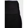 Asymmetrical wool skirt