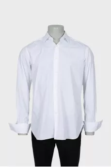 Чоловіча сорочка прямого крою білого кольору