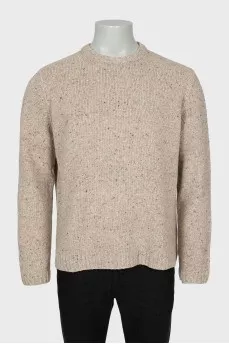 Men's beige jumper with tag