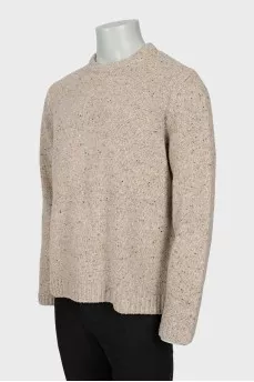 Men's beige jumper with tag