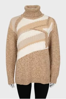Cashmere turtleneck sweater
