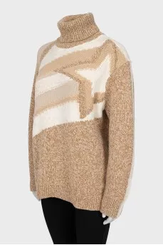 Cashmere turtleneck sweater