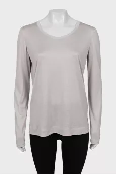 Longsleeve made of cashmere and silk