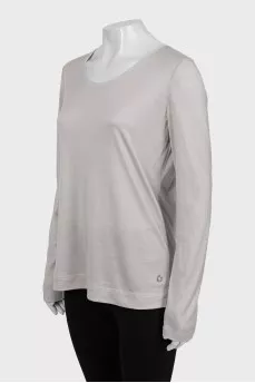 Longsleeve made of cashmere and silk