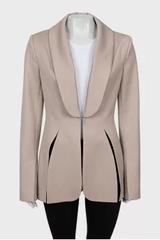 Fitted jacket with hook