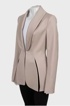 Fitted jacket with hook