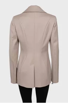 Fitted jacket with hook