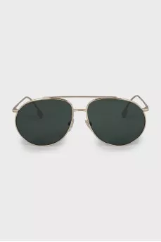Aviator glasses with gold frame
