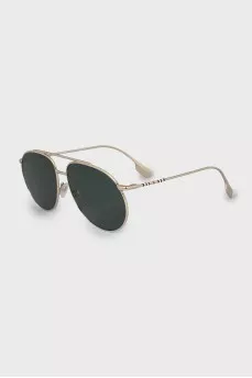Aviator glasses with gold frame