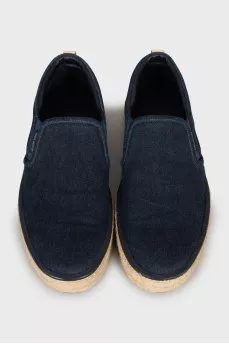 Men's slip-ons with weave