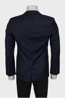 Men's Blue Wool Jacket