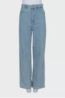 High waist wide leg jeans