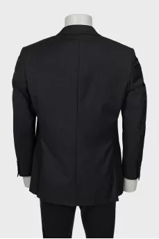 Men's double breasted wool jacket
