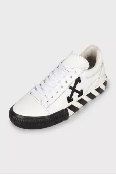 Black and white sneakers