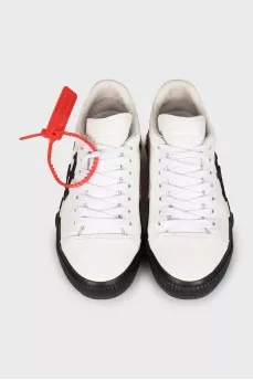 Black and white sneakers