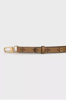 Leather bag strap with carabiners