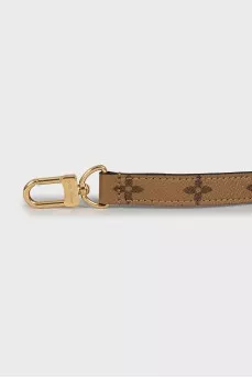 Leather bag strap with carabiners