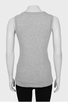 Gray T-shirt with print