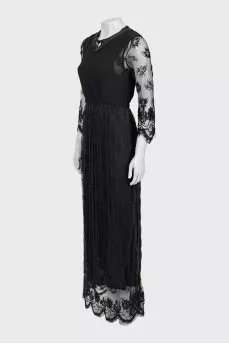 Beaded embroidery dress with tag