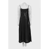 Sequined dress with thin straps