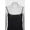Sequined dress with thin straps