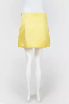 Silk mini skirt