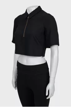 Black zip top