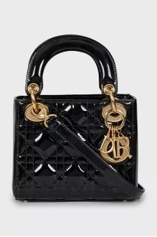 Сумка Lady Dior з лакованої шкіри