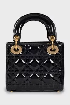 Сумка Lady Dior з лакованої шкіри
