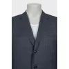 Men's Checkered Wool Blazer