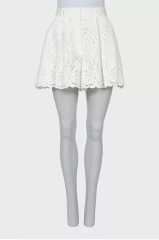 Blouse and shorts suit