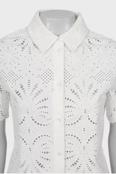 Blouse and shorts suit