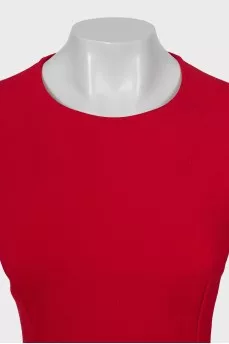 Fitted blouse with peplum