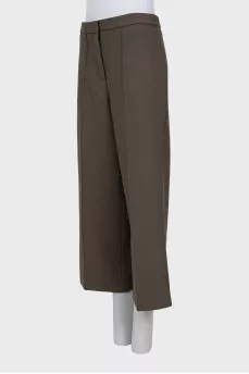 Wide trousers in green