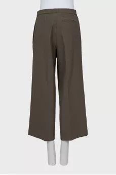 Wide trousers in green