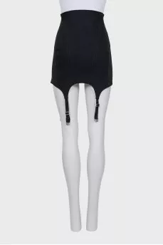 Skirt decorated with hooks