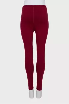 Red leggings