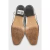 Two-tone leather cossacks