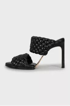 Black Lido leather sandals