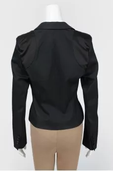 Black cropped jacket
